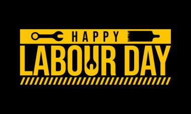 İşçi bayramı her yıl 1 Mayıs 'ta kutlanır ve işçilerin başarılarını kutlamak için her yıl düzenlenen bir bayramdır. Vektör illüstrasyonu.