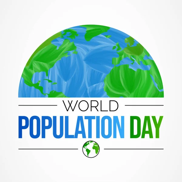 Wereldbevolkingsdag Wordt Elk Jaar Gevierd Juli Die Tot Doel Heeft — Stockvector