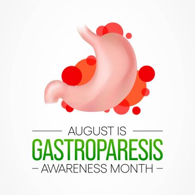 Gastroparezi Farkındalık Ayı her yıl Ağustos ayında gözlemlenir. Mide normal bir şekilde boşaltılamayacağı uzun süreli (kronik) bir durumdur. Yemek mideden normalden daha yavaş geçiyor.
