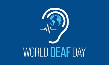 World Deaf day is observed every year during September, The day focuses on people who are deaf or hard of hearing and people with speech disorders. Vector illustration.