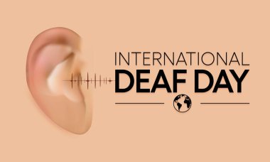World Deaf day is observed every year during September, The day focuses on people who are deaf or hard of hearing and people with speech disorders. Vector illustration.