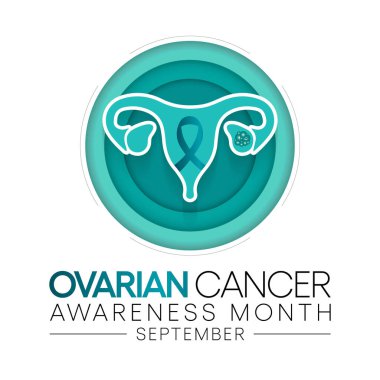 Yumurtalık Kanseri Farkındalık Ayı her yıl Eylül ayında gözlemlenir, yumurtalıklarda ya da fallop tüpleri ve karın zarının ilgili bölgelerinde ortaya çıkan bir grup hastalıktır. Vektör