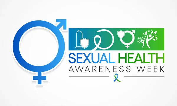 Die Woche Des Bewusstseins Für Sexuelle Gesundheit Findet Jedes Jahr — Stockvektor