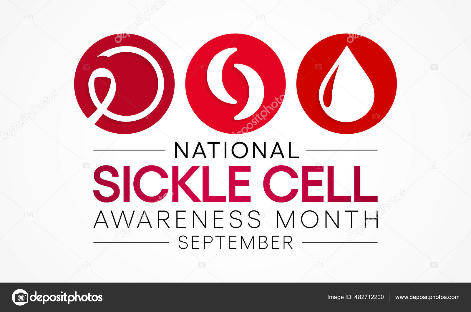 Sickle Cell Disease Awareness Month Observed Every Year September Group  Stock Vector by ©waseemkhan224422.gmail.com 482712200, image size:1600x1060