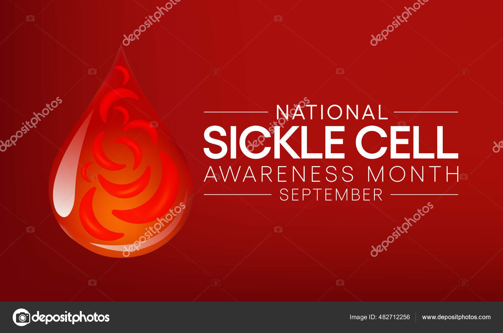 Sickle Cell Disease Awareness Month Observed Every Year September Group  Stock Vector by ©waseemkhan224422.gmail.com 482712256, image size:1600x1060