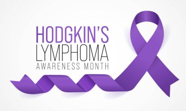 Hodgkin 'in lenfoma farkındalık ayı Eylül ayında her yıl gözlemlenir, kanserin lenfosit adı verilen belirli bir beyaz kan hücresinden kaynaklandığı bir lenfoma türüdür. Vektör sanatı