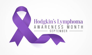 Hodgkin 'in lenfoma farkındalık ayı Eylül ayında her yıl gözlemlenir, kanserin lenfosit adı verilen belirli bir beyaz kan hücresinden kaynaklandığı bir lenfoma türüdür. Vektör sanatı