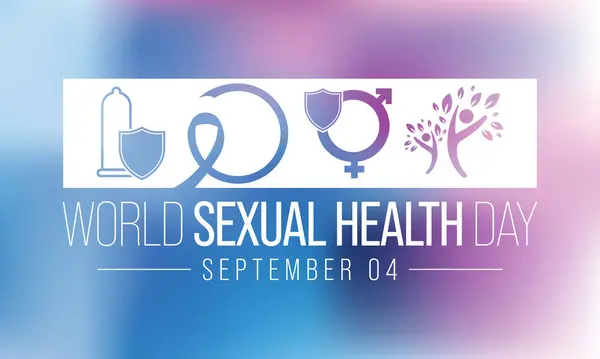 Der Welttag Der Sexuellen Gesundheit Wird Jedes Jahr September Begangen — Stockvektor