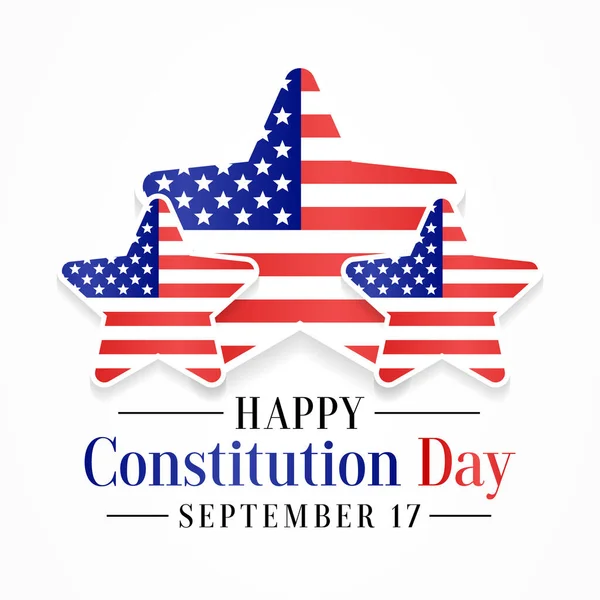 Constitution Day United States Observed Every Year September American Federal — Stock Vector