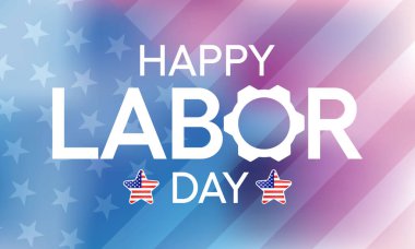 Amerika Birleşik Devletleri 'nde İşçi Bayramı her yıl eylül ayında, Amerikan işçi hareketini onurlandırmak ve onları onurlandırmak için kutlanır. Vektör illüstrasyonu