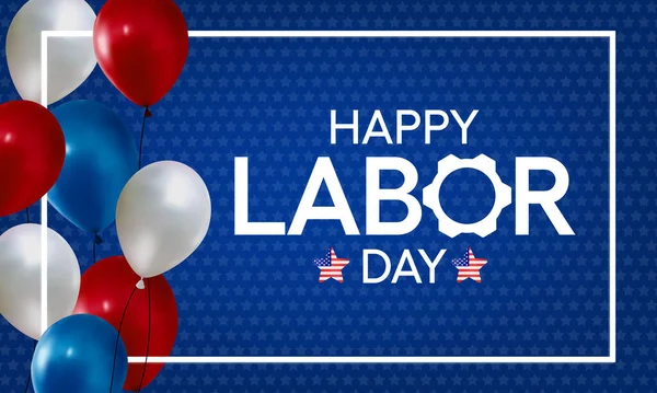 Labor Day Negli Stati Uniti America Viene Osservato Ogni Anno — Vettoriale Stock