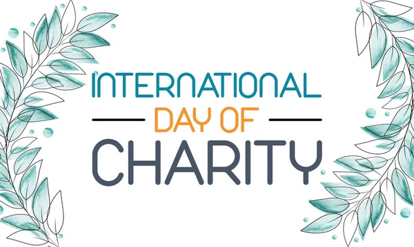 Mezinárodní Den Charity Pozorován Každý Rok Září Hlavním Účelem Tohoto — Stock fotografie