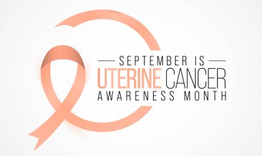 Uterine Cancer awareness month is observed every year in September, it is a type of cancer that begins in the uterus. Vector illustration clipart