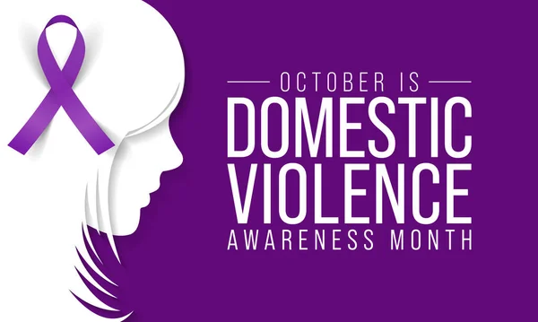 Domestic Violence Awareness Month Dvam Observed Every Year October Acknowledge — Stock Vector