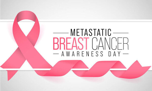 Metastatic Breast Cancer awareness day is observed every year on October 13, also referred to as advanced breast cancer that has spread beyond the part of the body where it started, Vector art