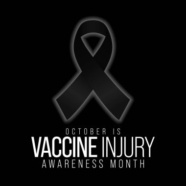 Aşı yaralanmaları her yıl Ekim ayında ABD genelinde gözlemlenmektedir. Vektör illüstrasyonu