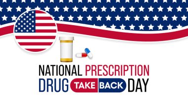 Ulusal Reçeteli uyuşturucu geri alma günü her yıl Nisan ve Ekim aylarında gözlemlenmekte olup, kullanılmayan veya tarihi geçmiş reçeteli ilaçlardan kurtulmak için güvenli, uygun ve sorumlu bir yoldur. Vektör sanatı