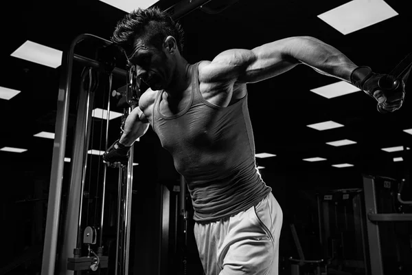 çok güç atletik adam vücut geliştirmeci