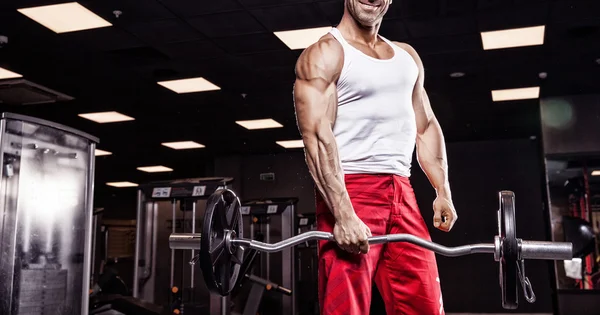 Very power athletic guy bodybuilder — Stock Photo, Image