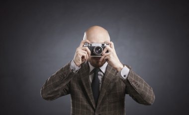 vintage Fotoğraf Makinası erkekle