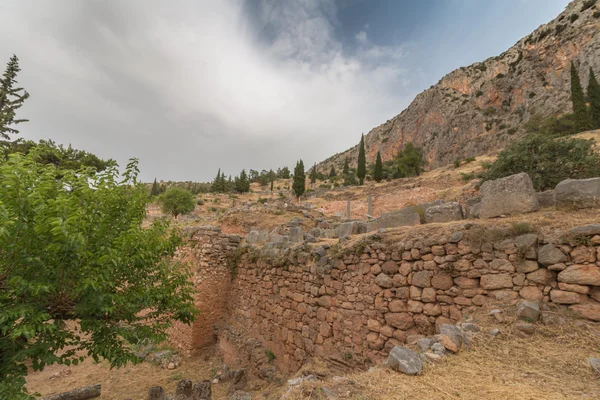 Sitio arqueológico de Delphi, Grecia — Foto de Stock
