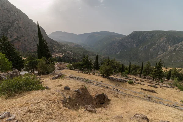 Αρχαιολογικός χώρος των Δελφών, Ελλάδα — Φωτογραφία Αρχείου