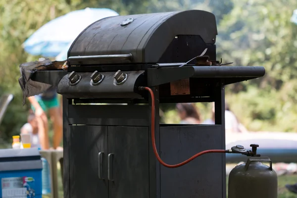 Gas barbecue barbecue Rechtenvrije Stockafbeeldingen