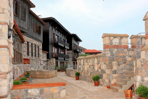 Kale duvarında eski kasaba Sozopol, Bulgaristan