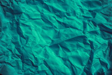 Buruşuk mavi karton kağıt