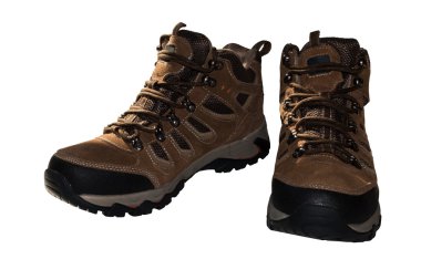 Kırpma yolu ile beyaz izole trekking Ayakkabı