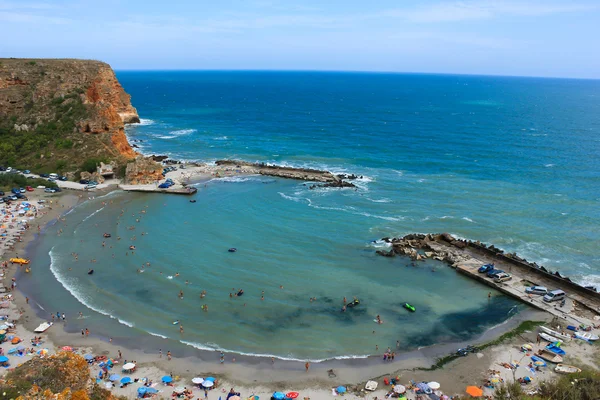 Praia de Bolata, perto da capa Kaliakra, Bulgária — Fotografia de Stock