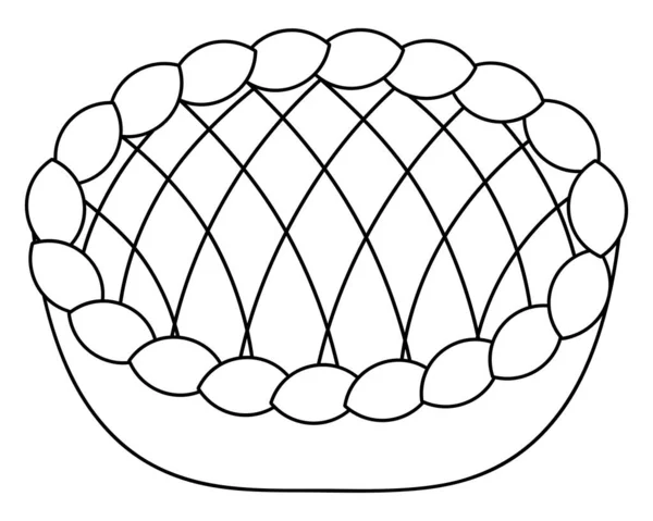 Torta Abóbora Ilustração Vetorial Esboço Sobre Fundo Branco Isolado Estilo —  Vetores de Stock