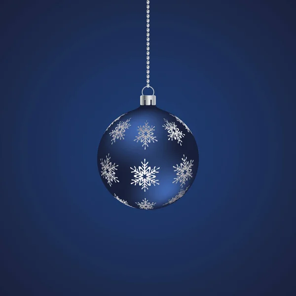 Brinquedo Árvore Natal Bola Vidro Ornamento Flocos Neve Prata Ilustração —  Vetores de Stock