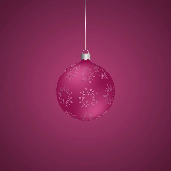 Juguete Árbol Navidad Bola Vidrio Coronavirus Adorno Del Virus Ilustración — Vector de stock