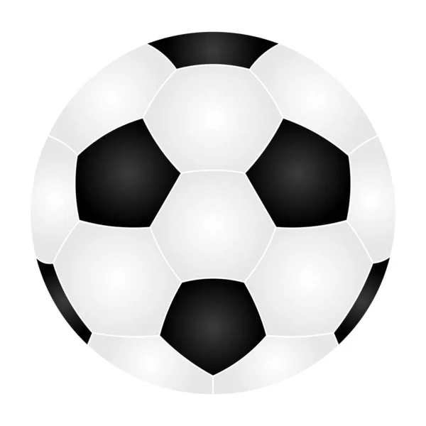 Soccer Ball Sports Equipment European Championship Colored Vector Illustration Isolated — Vector de stock