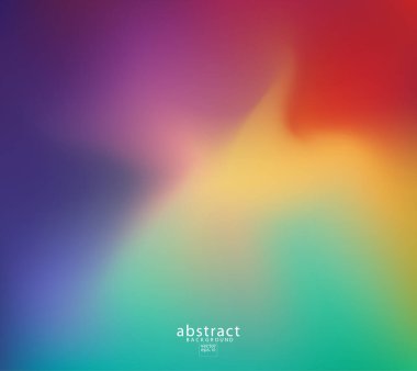 Soyut bulanık gradyan örgü arka plan parlak gökkuşağı renkleri. Renkli yumuşak pankart şablonu. Yaratıcı canlı vektör çizimi