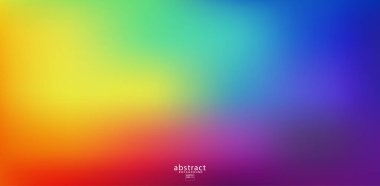 Soyut bulanık gradyan örgü arka plan parlak gökkuşağı renkleri. Renkli yumuşak pankart şablonu. Yaratıcı canlı vektör çizimi