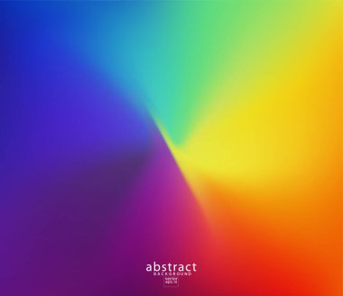 Soyut bulanık gradyan örgü arka plan parlak gökkuşağı renkleri. Renkli yumuşak pankart şablonu. Yaratıcı canlı vektör çizimi