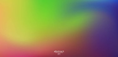 Soyut bulanık gradyan örgü arka plan parlak gökkuşağı renkleri. Renkli yumuşak pankart şablonu. Yaratıcı canlı vektör çizimi