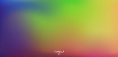 Soyut bulanık gradyan örgü arka plan parlak gökkuşağı renkleri. Renkli yumuşak pankart şablonu. Yaratıcı canlı vektör çizimi