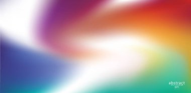 Soyut bulanık gradyan örgü arka plan parlak gökkuşağı renkleri. Renkli yumuşak pankart şablonu. Yaratıcı canlı vektör çizimi