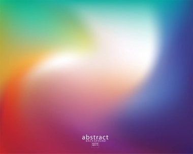 Soyut bulanık gradyan örgü arka plan parlak gökkuşağı renkleri. Renkli yumuşak pankart şablonu. Yaratıcı canlı vektör çizimi