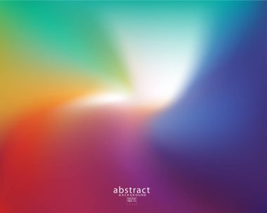 Soyut bulanık gradyan örgü arka plan parlak gökkuşağı renkleri. Renkli yumuşak pankart şablonu. Yaratıcı canlı vektör çizimi