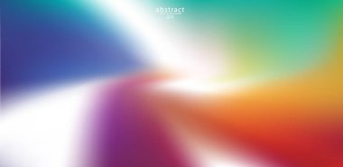 Soyut bulanık gradyan örgü arka plan parlak gökkuşağı renkleri. Renkli yumuşak pankart şablonu. Yaratıcı canlı vektör çizimi