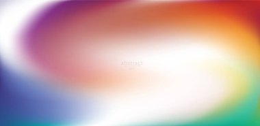 Soyut bulanık gradyan örgü arka plan parlak gökkuşağı renkleri. Renkli yumuşak pankart şablonu. Yaratıcı canlı vektör çizimi