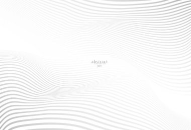 Abstract wave Stripe line background, vector template for your ideas, monochromatic lines texture. EPS 10
