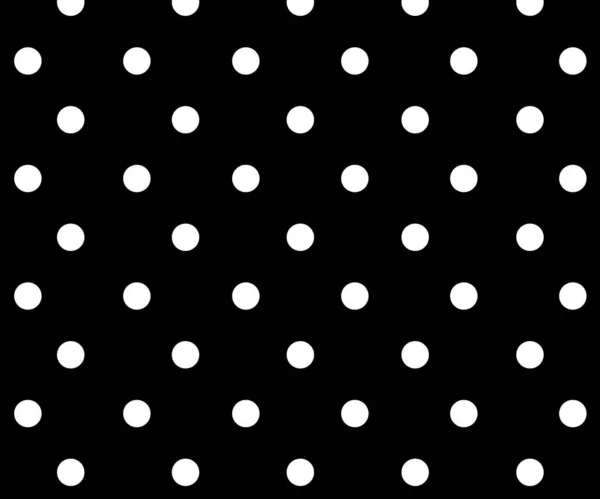 黒と白の水玉模様の背景ベクトル — ストックベクタ