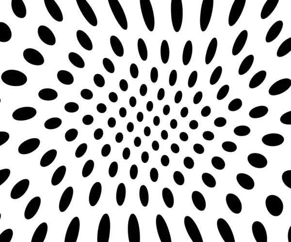 Чорно Білий Точковий Візерунок Полоки Вектор Точкової Хвилі Полька — стоковий вектор