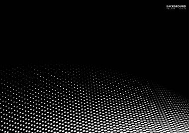 Soyut yarım ton noktalı arkaplan. Gelecekçi grunge deseni, nokta, dalga. Posterler, siteler, kartvizitler, kapaklar, etiketler için modern optik pop sanat dokusu