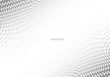 Soyut yarım ton noktalı arkaplan. Gelecekçi grunge deseni, nokta, dalga. Posterler, siteler, kartvizitler, kapaklar, etiketler için modern optik pop sanat dokusu